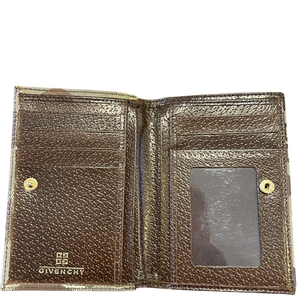 Givenchy Geometric Brown and Cream Vintage  Wallet - Picture 3 of 5